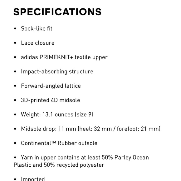 Men’s size 9 1/2 Adidas Ultra 4 D Bright Orange Running Shoes - Picture 8 of 8